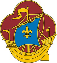 Векторный клипарт: U.S. Army 499th Transportation Battalion, эмблема (знак различия)