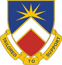 Векторный клипарт: U.S. Army 171st Support Battalion, эмблема (знак различия)