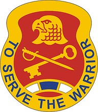 Векторный клипарт: U.S. Army 185th Support Battalion, эмблема (знак различия)