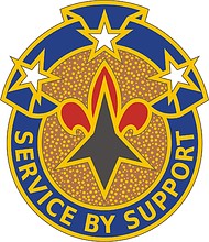 U.S. Army 190th Support Group, distinctive unit insignia - vector image