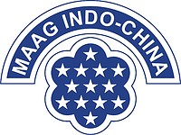 Векторный клипарт: U.S. Army Military Assistance Advisory Group (MAAG) Indochina, нарукавный знак