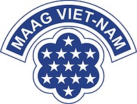 Векторный клипарт: U.S. Army Military Assistance Advisory Group (MAAG) Vietnam, нарукавный знак