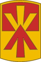 Vector clipart: U.S. Army 11th Air Defense Artillery Brigade, combat service identification badge