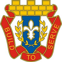 U.S. Army 412th Engineer Command, эмблема (знак различия) - векторное изображение