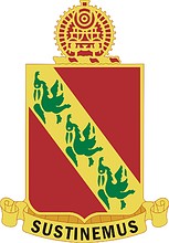 Векторный клипарт: U.S. Army 43rd Air Defense Artillery Regiment, эмблема (знак различия)