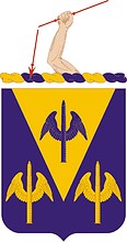 U.S. Army 63rd Antiaircraft Artillery Battalion, герб - векторное изображение