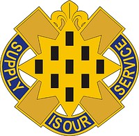 Векторный клипарт: U.S. Army 365th Support Battalion, эмблема (знак различия)