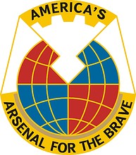 Векторный клипарт: U.S. Army Materiel Command (AMC), эмблема (знак различия)