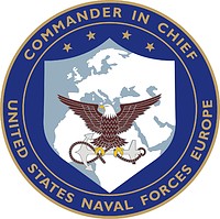 Векторный клипарт: U.S. Commander in Chief Allied Forces Southern Europe (CINCSOUTH), Emblem