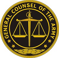 Vector clipart: U.S. General Counsel of the Army, seal