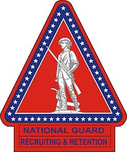 Векторный клипарт: U.S. National Guard Recruiting and Retention Force, нарукавный знак
