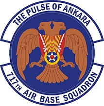 U.S. Air Force 717th Air Base Squadron, эмблема - векторное изображение