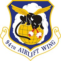 Vector clipart: U.S. Air Force 94th Airlift Wing, emblem