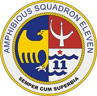 U.S. Navy Amphibious Squadron Eleven, emblem - vector image