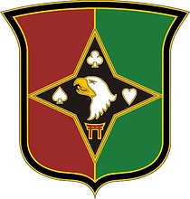 Векторный клипарт: U.S. Army 101st Sustainment Brigade, боевой идентификационный знак