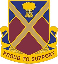 Векторный клипарт: U.S. Army 10th Support Battalion, эмблема (знак различия)
