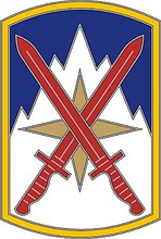 U.S. Army 10th Sustainment Brigade, боевой идентификационный знак - векторное изображение