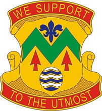 U.S. Army 528th Sustainment Brigade, distinctive unit insignia - vector image