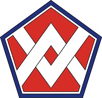 Векторный клипарт: U.S. Army 55th Sustainment Brigade, нарукавный знак