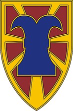 U.S. Army 7th Sustainment Brigade, боевой идентификационный знак - векторное изображение