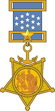 U.S. Medal of Honor, Navy (1913–1942) - vector image