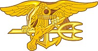 U.S. Navy Special Warfare insignia (SEAL Trident or The Budweiser) - vector image