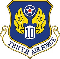 U.S. 10th Air Force, эмблема - векторное изображение