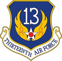 U.S. 13th Air Force, эмблема - векторное изображение