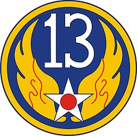 Vector clipart: U.S. 13th Air Force, patch