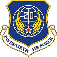 Vector clipart: U.S. 20th Air Force, emblem