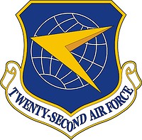 U.S. 22nd Air Force, эмблема - векторное изображение