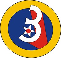 U.S. 3rd Air Force, patch - векторное изображение