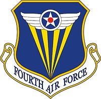 Vector clipart: U.S. 4th Air Force, emblem