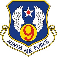 Vector clipart: U.S. 9th Air Force, former emblem