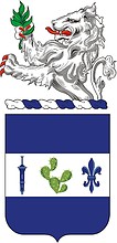 U.S. Army 151st Infantry Regiment, coat of arms - vector image