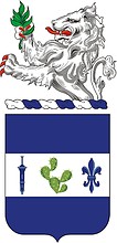 Vector clipart: U.S. Army 151st Infantry Regiment, coat of arms