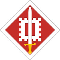 Векторный клипарт: U.S. Army 18th Engineer Brigade, нарукавный знак