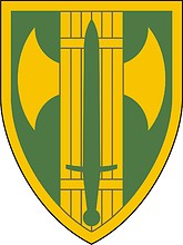 Векторный клипарт: U.S. Army 18th Military Police Brigade, нарукавный знак