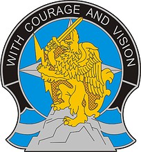 U.S. Army 201st Battlefield Surveillance Brigade, distinctive unit insignia - vector image