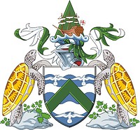 Ascension Island, coat of arms - vector image