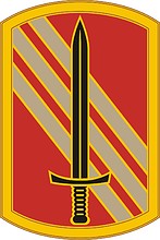 U.S. Army 113th Sustainment Brigade, combat service identification badge - vector image