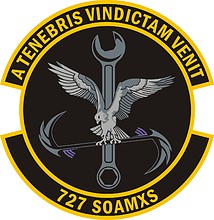 Vector clipart: U.S. Air Force 727th Special Operations Aircraft Maintenance Squadron, emblem