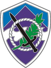 Vector clipart: U.S. Army 350th Civil Affairs Command, combat service identification badge