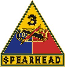 U.S. Army 3rd Armored Division, distinctive unit insignia - vector image