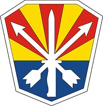 Arizona State Area Command, shoulder sleeve insignia - vector image