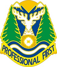 Vector clipart: Idaho State Area Command, distinctive unit insignia