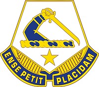 Векторный клипарт: Massachusetts Army National Guard, Joint Force Headquarters, эмблема (знак различия)