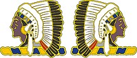 Векторный клипарт: Oklahoma Army National Guard, Joint Force Headquarters, эмблема (знак различия)