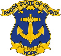 Векторный клипарт: Rhode Island State Area Command, эмблема (знак различия)