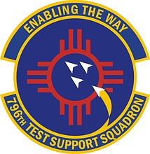 U.S. Air Force 796th Test Support Squadron, emblem - vector image